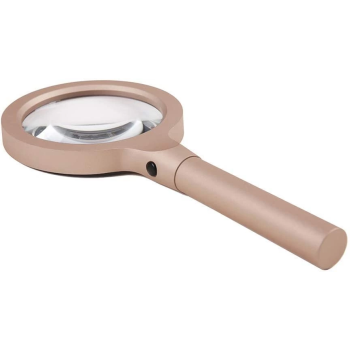 KESGİN MARKET® -12 Led Işıklı 10x Büyüteç  ,yaşlılar Ve Çocuklar Için Okuma Saplı  Metal Büyüteç 8013