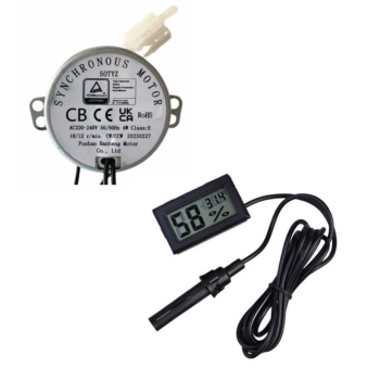 KESGİN MARKET® 50 Tyz 10/12 Rpm Kuluçka Motoru Viyol Çevirme Ve Nem Ölçer