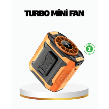KESGİN MARKET® Turbo Mini Taşınabilir Fan – 100 Kademeli Dijital Hız Kontrolü ve Type-C Şarj (Kopya)