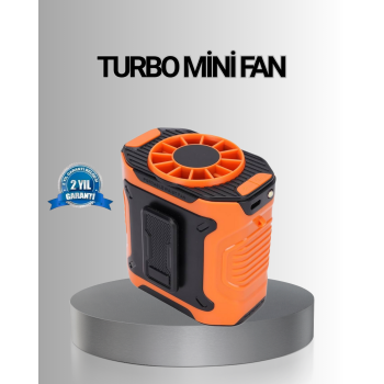 KESGİN MARKET® Turbo Mini Taşınabilir Fan – 100 Kademeli Dijital Hız Kontrolü ve Type-C Şarj