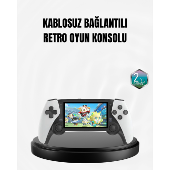 KESGİN MARKET® 4.3 İnç Ekranlı Retro Oyun Konsolu – 64 GB Hafızalı, Şarjlı ve Multimedya Destekli