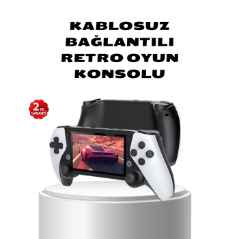 KESGİN MARKET® Taşınabilir Retro Oyun Konsolu – 4.3 İnç Ekran, 64 GB Hafıza ve Klasik Oyun Arşivi