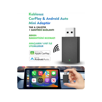 KESGİN MARKET® Kablosuz Android Auto/car Play Usb Dongle Cihazı