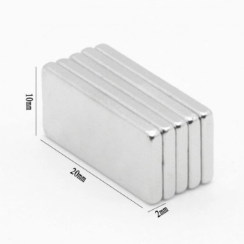 KESGİN MARKET® 50 Adet 20x10x2 Mm Neodyum Mıknatıs Köşeli Magnet N35 Nikel Kaplama Güçlü Kaliteli Dayanıklı