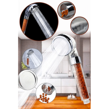 KESGİN MARKET® Boncuklu Su Tasarruflu Kireç Önleyici Duş Başlığı