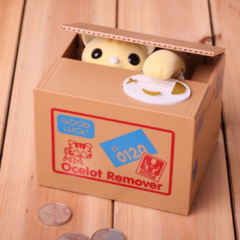 KESGİN MARKET® Hırsız Para Çalan Kedi Kumbara