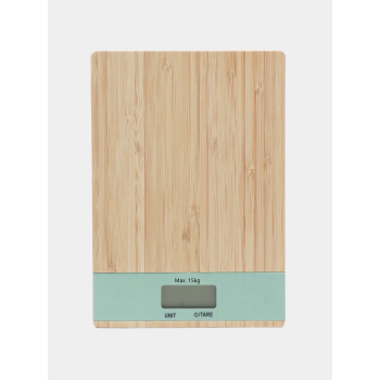 KESGİN MARKET® Ahşap Lüks Dijital Ekranlı 15 Kg 1 Gr Çok Şık Hassas Elektronik Mutfak Terazisi
