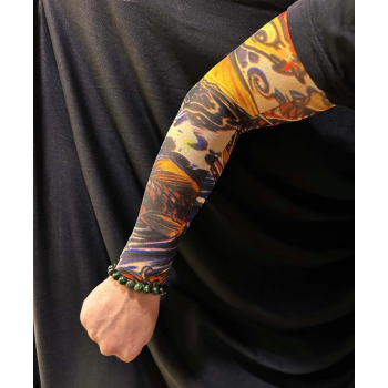 KESGİN MARKET® Çorap Dövme Giyilebilir Kol Bacak Dövmesi Likralı 2 Adet Model 27