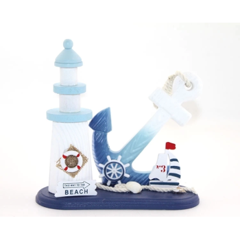 KESGİN MARKET® Ahşap Marin Çapalı Deniz Feneri Alk2451