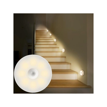 KESGİN MARKET® V-009 Hareket Sensörlü Usb Şarjlı Led Işık Lamba-oda, Mutfak, Salon Ve Merdiven Işıklandırma
