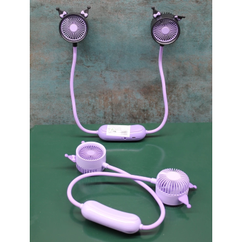 KESGİN MARKET® Kuromi Şarjlı Boyun Fanı Vantilatör 2 Kademeli Alk2689