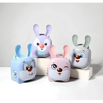 KESGİN MARKET® Metal Kilitli Sevimli Tavşan Kumbara Alk3592