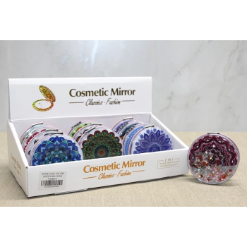 KESGİN MARKET® Mandala Desenli Hareketli Sulu El Aynası Alk4580