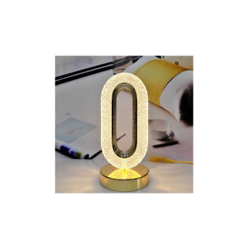 KESGİN MARKET® Kristal Gece Lambası Işık Lüks Led Masa Lambası Yatak Odası Dekorasyon Modern Romantik Kumandalı