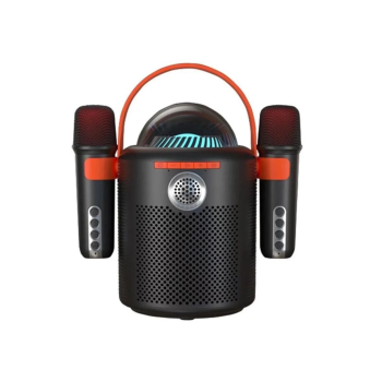 KESGİN MARKET® Bluetooth Aile Parti Seti Kablosuz Çift Mikrofon 6 Ses Degıstırme Siyah