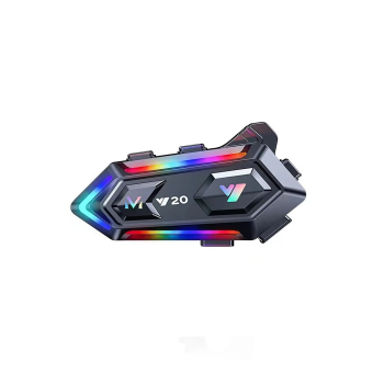 KESGİN MARKET® Y20 Motor Kurye Kask Kulaklık Rgb Modlu Bluetooth Motosiklet Kulaklık 5.3 Bluetooth Interkom