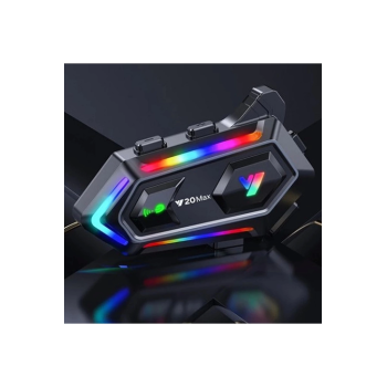 KESGİN MARKET® Y20 Max Motosiklet Bluetooth 5.3 Kask Intercom 2 Kişi 300 Metre Eşleşme Özellikli