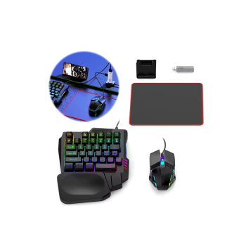 KESGİN MARKET® Pubg Mobil Oyun Kiti 5in1 Bt5.3 Klavye Mouse Dönüştürücü Seti Pugb Seti