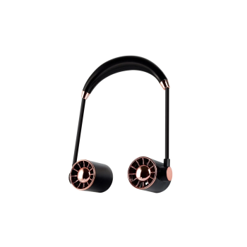 KESGİN MARKET® Boyunluk Fan Hava Soğutucu Vantilatör Boyuna Asmalı Şarjlı 3 Kademeli Mini Klima Siyah