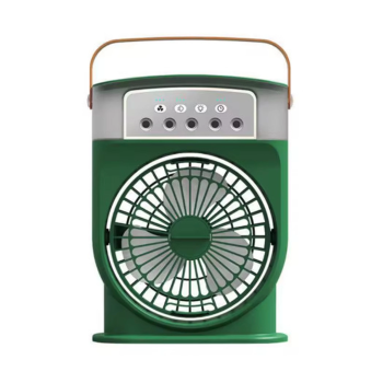 KESGİN MARKET® Şarjlı 600 Ml Su Hazneli Taşınabilir Masaüstü Vanilatör  Güçlü Fan Ve 2000 Mah Pil Yeşil