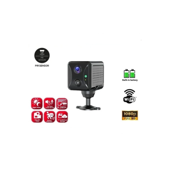 KESGİN MARKET® Mini Pır Sensörlü Algılamalı Sesli Konuşmalı 1080p Hd Wifi Kamera