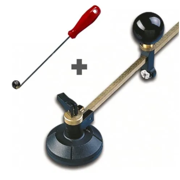 KESGİN MARKET® Menfez Açma Seti - Cam Kesme Pergeli 40 Cm + Küre Cam Tokmağı