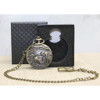 KESGİN MARKET® Özel Kutulu Antik Filli Köstekli Saat Alk4676