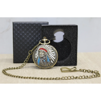 KESGİN MARKET® Özel Kutulu Kızılderili Köstekli Saat Alk4677