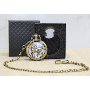 KESGİN MARKET® Özel Kutulu At Tasarımı Köstekli Saat Alk4682