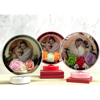 KESGİN MARKET® Kişiye Özel Fotoğraf Alanlı Ledli Çerceve Alk4449