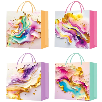 KESGİN MARKET® Küçük Boy İpli Karton Çanta