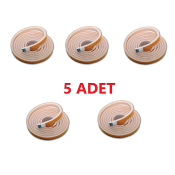 KESGİN MARKET® 5 Adet 3 Metre Yapışkanlı Kapı Bandı Isı Yalıtım Süngeri
