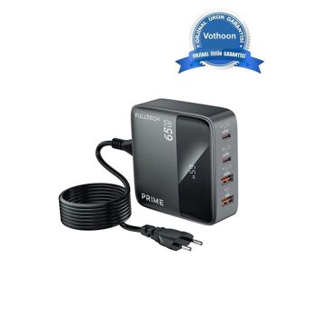 KESGİN MARKET® 65w Masaüstü 4 Portlu Hızlı Şarj Cihazı İstasyonu 2xusb-a, 2xtype-c Giriş,1,5 Mt. Kablo