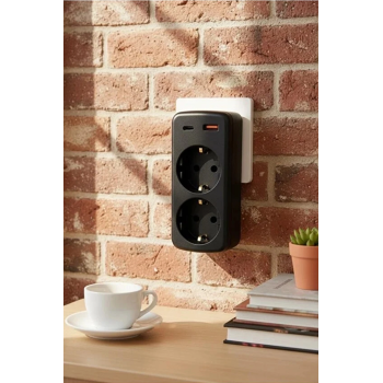 KESGİN MARKET® Çoklu Priz Yüksek Gerilim Korumalı 2’li Priz 1xusb 1xtype-c Çıkışlı Grup Priz Çoğaltıcı