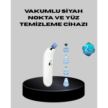 KESGİN MARKET® 5 Kademeli Vakumlu Gözenek Temizleyici – Su Geçirmez ve Taşınabilir Siyah Nokta Cihazı