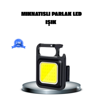 KESGİN MARKET® LED Mini Anahtarlık Fener – 1000 Lümen Güçlü Işık ve USB Type-C Şarjlı
