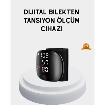 KESGİN MARKET® Taşınabilir Dijital Tansiyon Aleti – Bilekten Ölçüm, Aritmi Uyarısı ve Risk Göstergesi