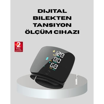 KESGİN MARKET® Dijital Bilek Tansiyon Aleti – Çift Kullanıcı Hafızalı, Aritmi Uyarılı ve Otomatik Kapanmalı