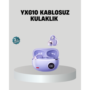 KESGİN MARKET® Kulak Arkası Klipsli Bluetooth Kulaklık YXG10 Silikon Malzemeli Ergonomik