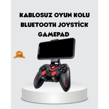 KESGİN MARKET® Bluetooth Gamepad Kablosuz Oyun Kumandası Tek Cihaz Destekli