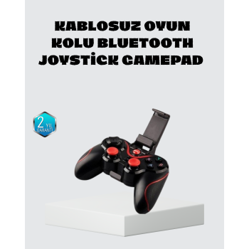 KESGİN MARKET® Kablosuz Bluetooth Oyun Kolu Mobil TV PC Uyumlu Ergonomik Tasarım