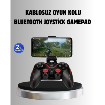 KESGİN MARKET® Bluetooth Kablosuz Gamepad TV PC Telefon Uyumluluğu Kolay Bağlantılı