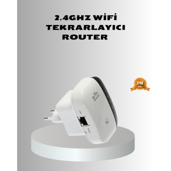 KESGİN MARKET® 2.4G WiFi Sinyal Çoğaltıcı Router Genişletici Güçlü Antenli