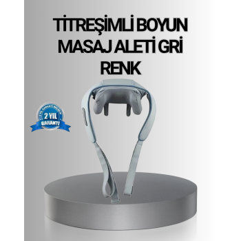 KESGİN MARKET® Titreşimli Boyun Masaj Cihazı Isı Terapili Şarjlı VNB-01 Ergonomik U Tasarım