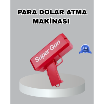 KESGİN MARKET® Para Saçma Makinesi Kırmızı Model 100’lü Sahte Para Hediyeli