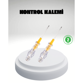 Elektrik Test Kalemi Neon Işıklı Nikel Kaplama 110-220V Dirençli