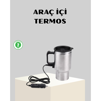12W Araç Tipi Su Isıtıcı Kupa Bardak Pratik Isıtmalı