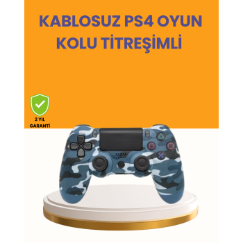 PS4 Kablosuz Oyun Kolu Gecikmesiz Bağlantılı Ergonomik Tasarımlı