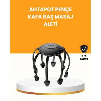Saç Derisi Masaj Aleti 8 Bağımsız Kol 3 Modlu Derin Rahatlama