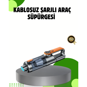 Şarjlı Kablosuz El Süpürgesi Yüksek Emiş Güçlü ve Çok Başlıklı